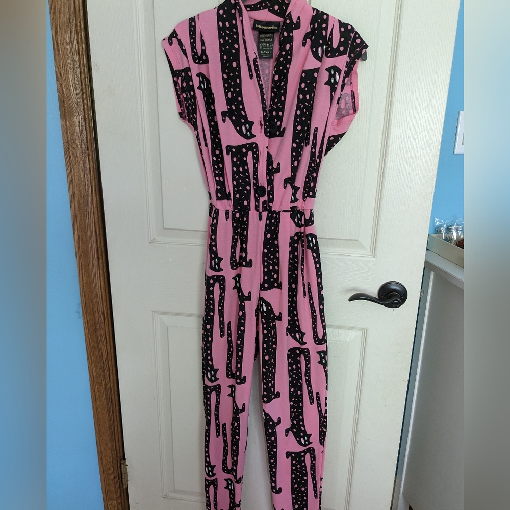 Nooworks pink Long Cats Magic suit XXS